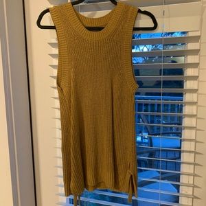 Loft sweater tank with bow details at the side